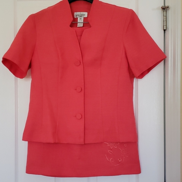 Vintage Orange Short Sleeve Suit - Picture 1 of 8